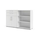 Bibliotecă modulară albă 178x113 cm Prima – Tvilum