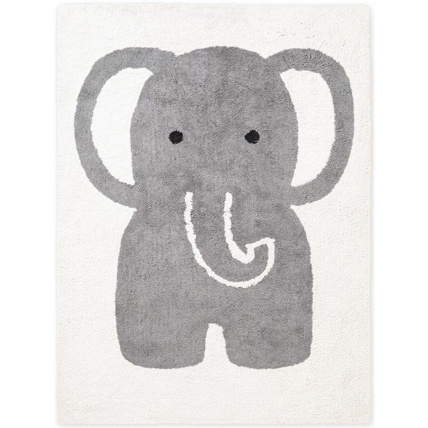 Covor pentru copii gri/crem lavabil/țesut manual din bumbac 140x200 cm Snuggle Emil – Hanse Home