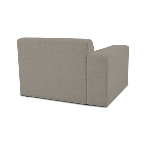 Modul pentru canapea maro deschis cu tapițerie din stofă bouclé (cu colț pe partea stângă ) Roxy – Scandic-image-2