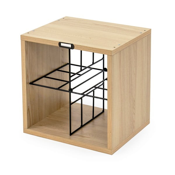 Raft pentru sticle de vin cu aspect de lemn de fag număr sticle 16 – Compactor-image-2