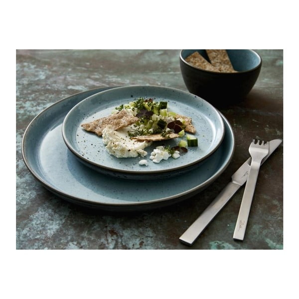 Farfurie gri deschis din gresie ø 27 cm Grey/Light Blue – Bitz-image-3