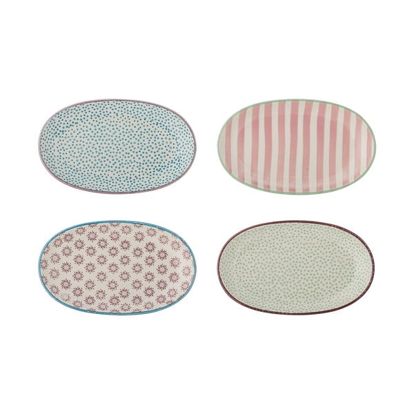 Farfurii 4 buc. pentru servire din gresie Patrizia – Bloomingville