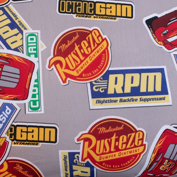 Lenjerie de pat pentru copii roșie din bumbac pentru pat de o persoană 140x200 cm Cars "Legend" – Jerry Fabrics-image-4