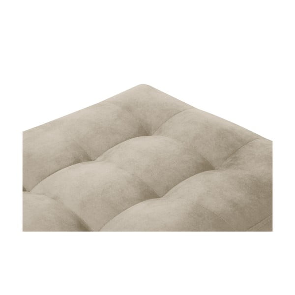 Taburet din catifea Milo Casa Santo, bej-image-3
