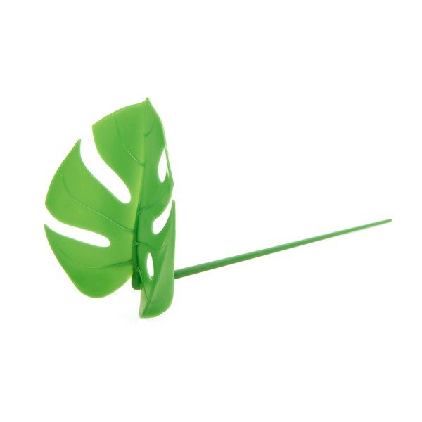 Set 20 scobitori decorative Kikkerland Monstera Leaf, verde-image-2