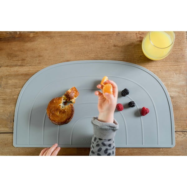 Suport din silicon pentru masă Kindsgut Rainbow, 48 x 25 cm, albastru-image-1