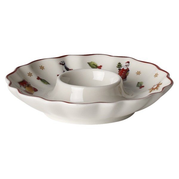 Suport de ouă din porțelan alb cu motiv de Crăciun Villeroy & Boch-image-1