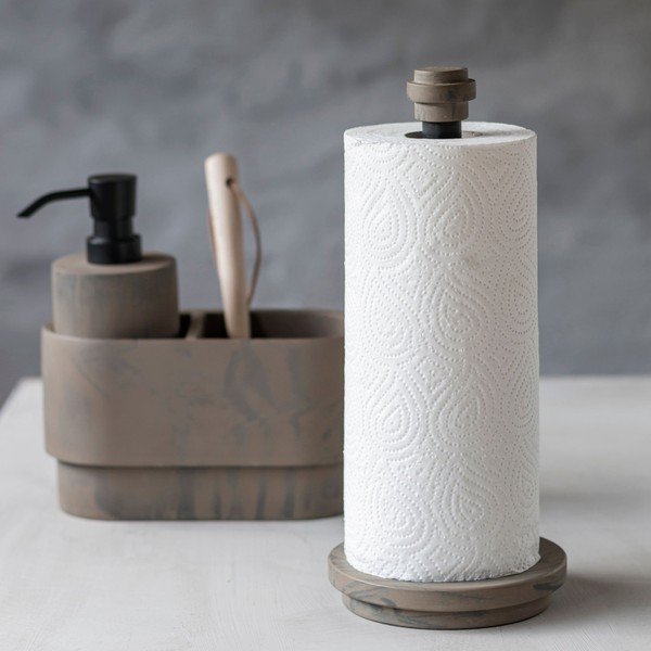 Suport de prosoape de hârtie  din piatră ø 13 cm Attitude – Mette Ditmer Denmark-image-4