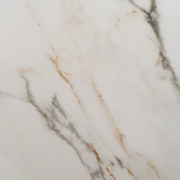 Masă de dining extensibilă cu blat cu aspect de marmură cu blat suplimentar 90x180 cm Rocía – Ixia-image-4