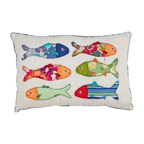 Pernă Artesania Esteban Ferrer Colorful Fish II, 45 x 30 cm