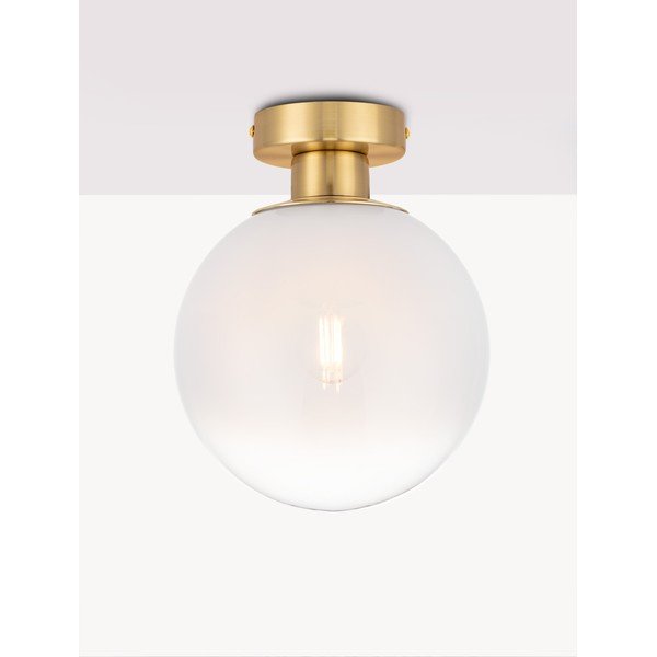 Plafonieră albă/aurie din sticlă Vita – Nova Luce-image-3