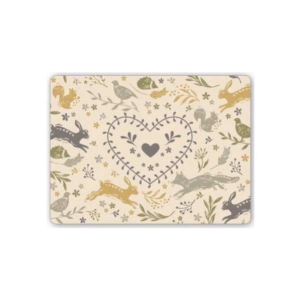 Set cu suporturi farfurii și coasters 8 buc. Woodland – Cooksmart ®-image-1