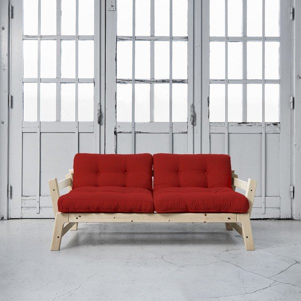 Canapea extensibilă Karup Step Natural/Red-image-1