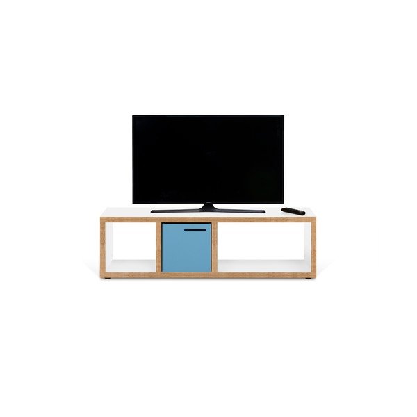 Comodă TV albă/în culoare naturală 150x45 cm Berlin – TemaHome-image-4