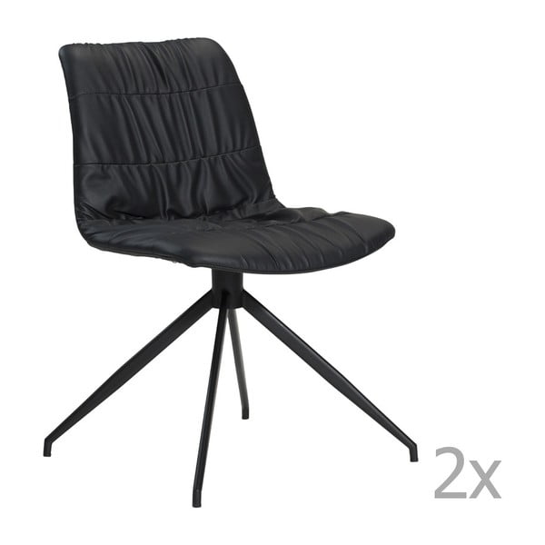 Set 2 scaune DAN-FORM Dazz, negru