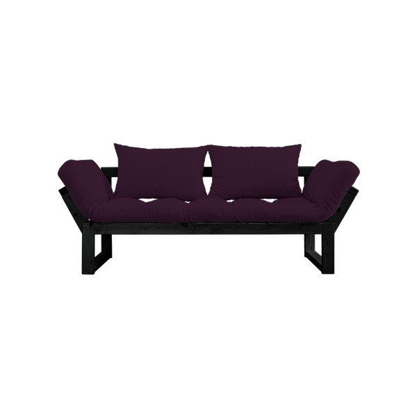 Canapea extensibilă Karup Edge Black/Purple Plum-image-4