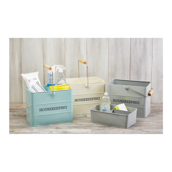 Suport metalic depozitare produse de curățenie Kitchen Craft Living Nostalgia, crem-image-3