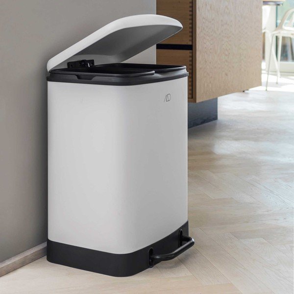 Coș de gunoi alb de reciclat/cu pedală din metal 24 l Wonda – Mette Ditmer Denmark-image-2