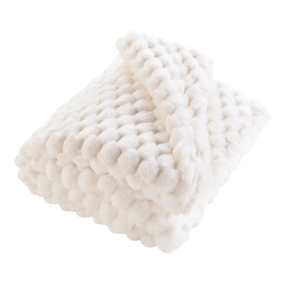 Pătură crem din micropluș/cocolino 125x150 cm Frosty – douceur d'intérieur