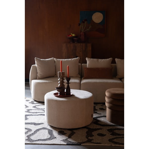 Canapea bej 210 cm Rocca – Dutchbone-image-1