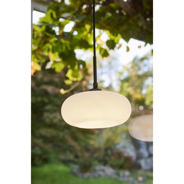 Lustră albă/argintiu-mat din sticlă opal ø 20 cm Thalia – Jotex-image-1