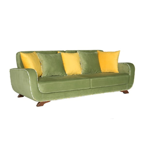 Canapea pentru 3 persoane Sinkro Frank, verde