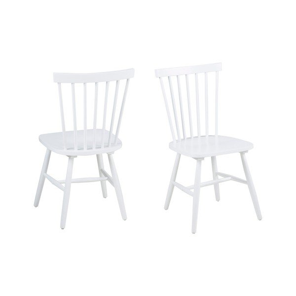 Set 2 scaune Actona Riano Dining Set, alb
