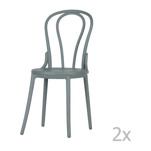 Set 2 scaune De Eekhoorn Bibi, verde