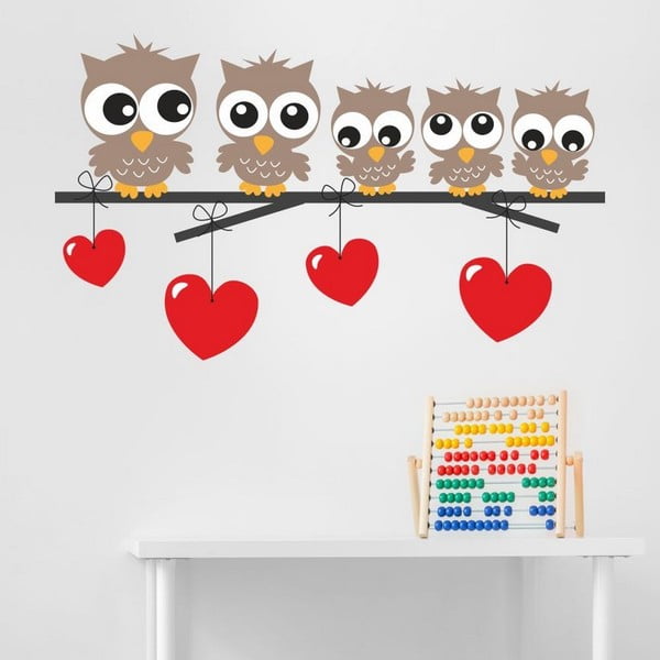 Autocolant decorativ pentru perete Owl Kids