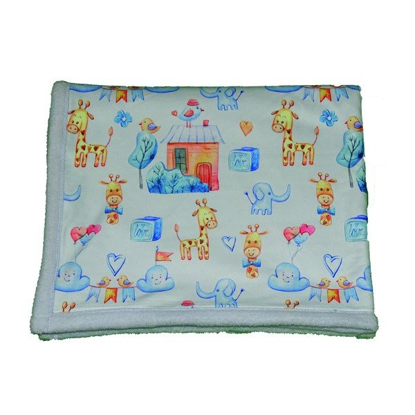 Pătură pentru copii albastru-deschis 80x100 cm – OYO kids