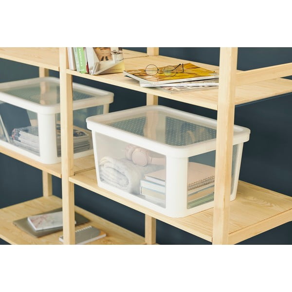 Cutie de depozitare albă din plastic 55,5x39x26,5 cm Albris – Rotho-image-1