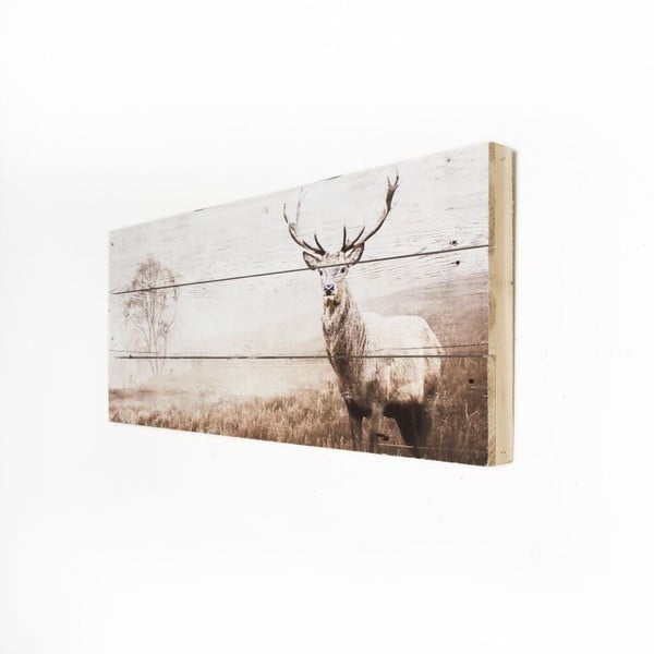 Tablou lemn Graham & Brown Stag, 70 x 30 cm-image-2
