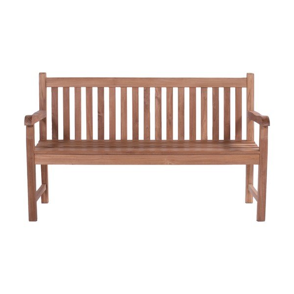 Bancă de grădină în culoare naturală din lemn masiv Java – Hartman
