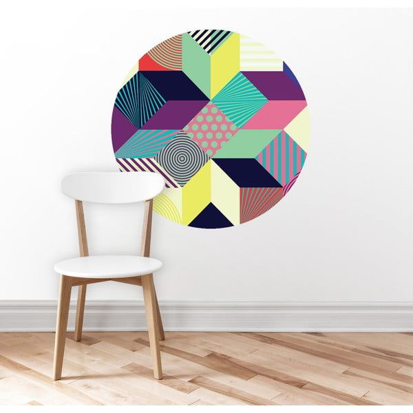 Autocolant pentru perete Abstract Circle, 70x70 cm