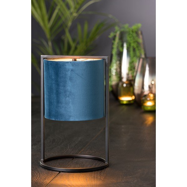 Veioză neagră/albastru-închis (înălțime 35 cm) Santos – Light & Living-image-1