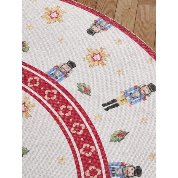 Covor roșu rotund ø 160 cm  cu model de Crăciun Toy's Delight Nutcracker – Villeroy&Boch-image-3