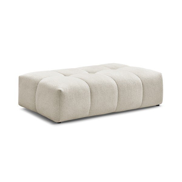 Taburet alb cu tapițerie din chenille Everest – Bobochic Paris-image-3