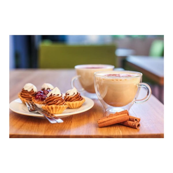 Cană din sticlă cu perete dublu Vialli Design Amo Cup, 300 ml-image-2