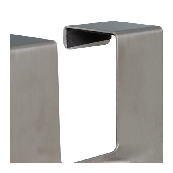 Cuier de ușă argintiu mat din metal 13 cm – Casa Selección-image-3