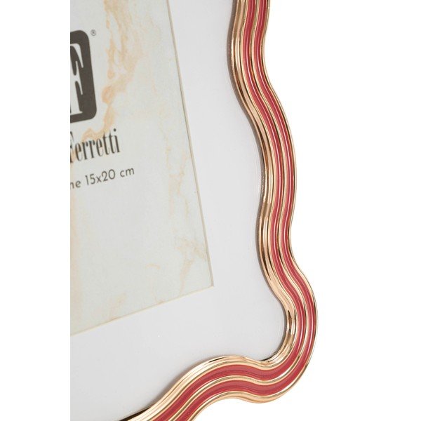 Ramă foto roșie/aurie cu picior de susținere din metal/din sticlă 17,5x22,5 cm Elizabeth – Mauro Ferretti-image-3
