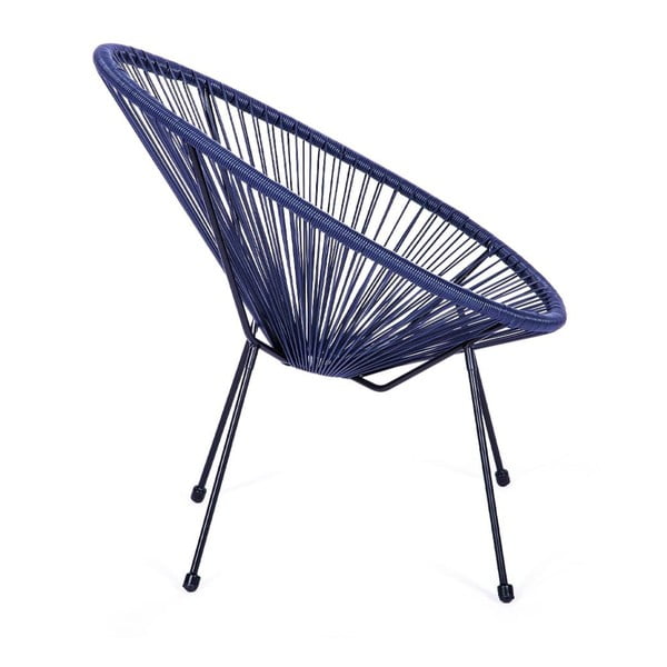 Fotoliu de grădină albastru din metal/din plastic Avocado Comfort – Bonami Selection-image-2