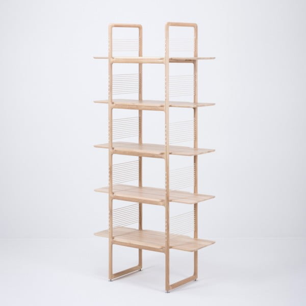 Bibliotecă din lemn masiv de stejar Gazzda Muse, 216 cm h-image-2