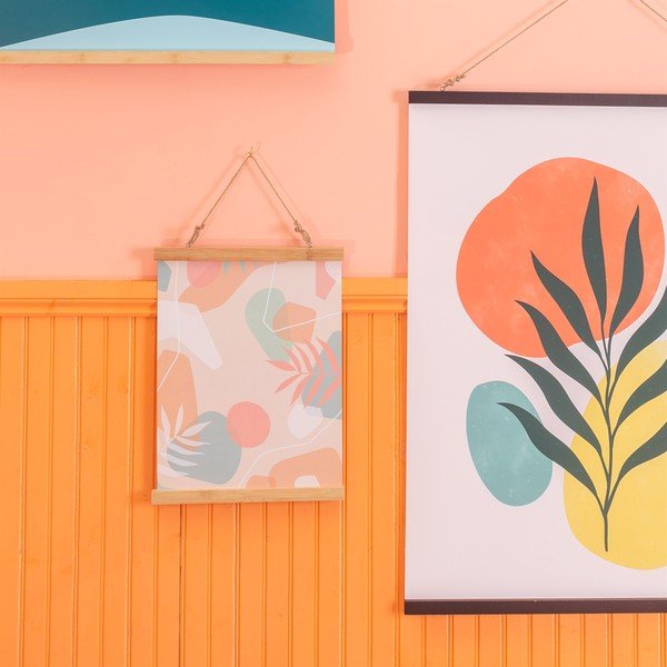 Ramă magnetică din bambus pentru poster Sass & Belle Bamboo, lățime 30 cm-image-1
