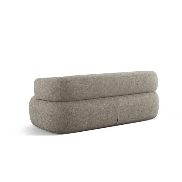 Canapea gri deschis cu tapițerie din țesătură bouclé 178 cm Jenny – Micadoni Home-image-3