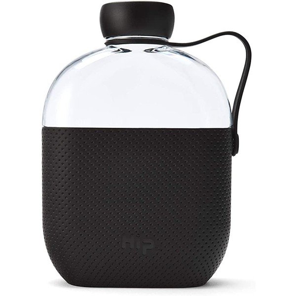 Sticlă pentru apă cu agățătoare HIP Midnight, 650 ml, negru