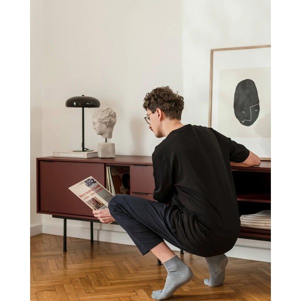 Comodă TV burgundy 189x61x42 cm Mod – noo.ma-image-2