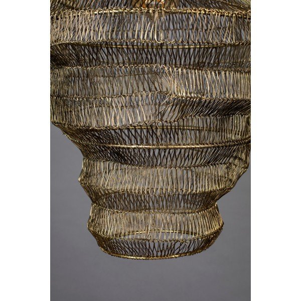 Lustră aurie cu abajur din metal 36x36 cm Luca - Dutchbone-image-2