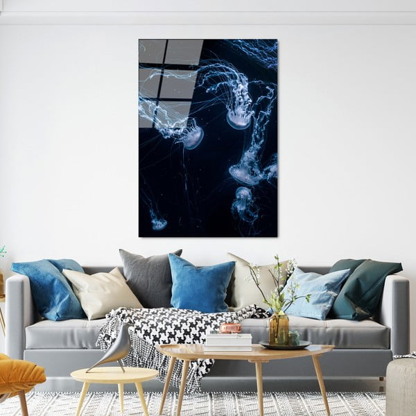 Tablou din sticlă 70x100 cm Jelly Fish – Wallity-image-2
