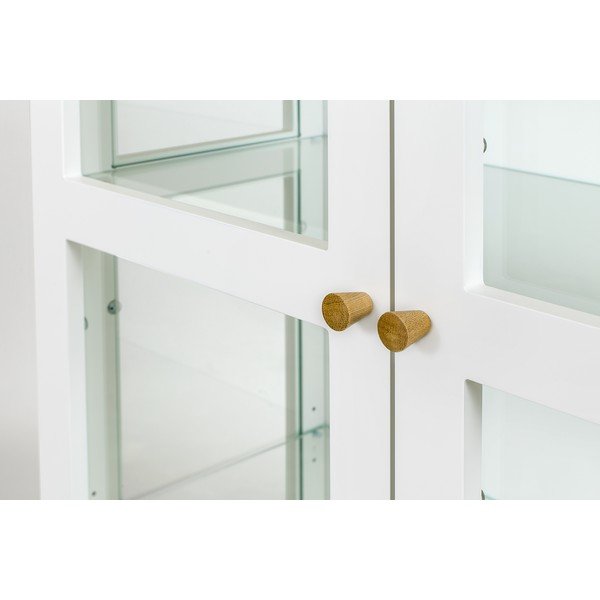 Bibliotecă/ vitrină Woodman AbbeyWood, alb-image-1