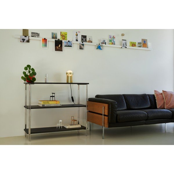 Veioză aurie cu intensitate reglabilă cu abajur din sticlă (înălțime 22 cm) Loop – tala-image-1